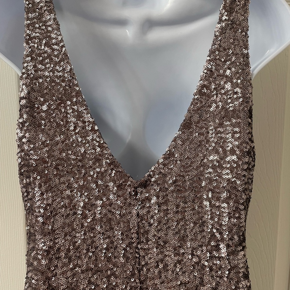 Velvet Brand Sequin Sleeveless Party Dress - Rose/Pale Purple - Picture 5 of 11